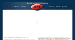 Desktop Screenshot of danielaluminum.com