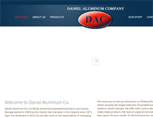 Tablet Screenshot of danielaluminum.com